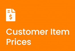 Customer Item Prices